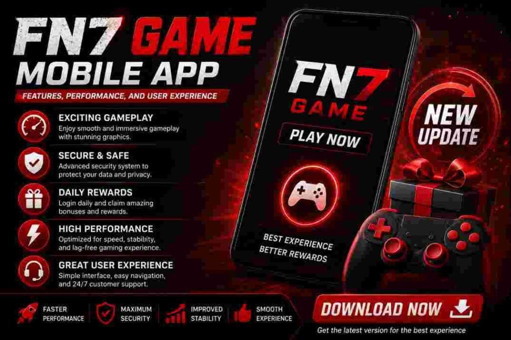FN7 Game App mobile interface and gaming features