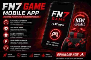 FN7 Game App mobile interface and gaming features